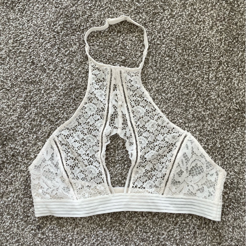 Victorias Secret Very Sexy Lace Halter Bralette Medium